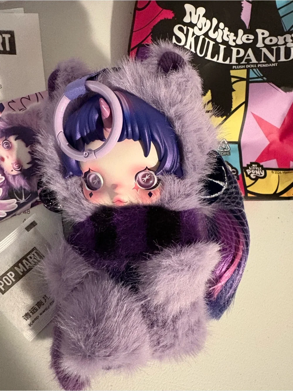 Pop Mart SKULLPANDA × My Little Pony Plush Doll Twilight Sparkle
